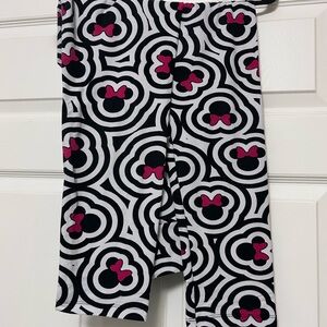 LuLaRoe Disney Unicorn Print TC Black and Pink Swirl Leggings